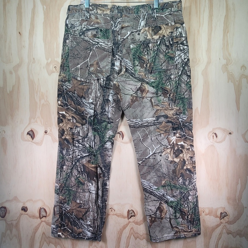 Realtree Camouflage Pants Mens 38x30 Brown Excellent Used Condition Xtra Camo - Picture 2 of 7